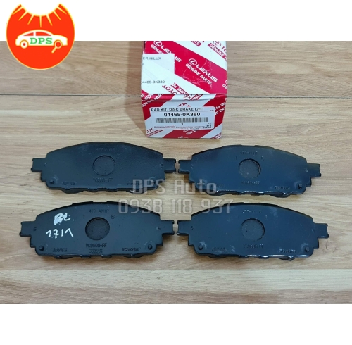 Bố thắng trước Toyota Innova 2018, Hilux chính hãng 04465-0K380