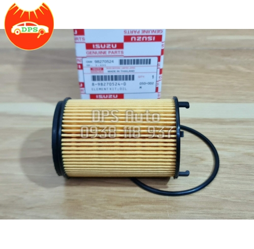 Lọc nhớt Isuzu MuX 1.9, Dmax 1.9, hiệu Isuzu 8-98270524-0 