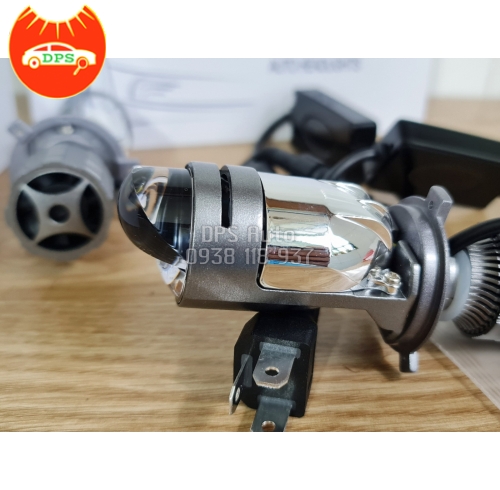 Bóng đèn H4 bi led 2 màu siêu sáng