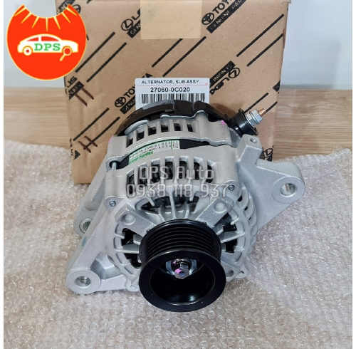 Máy phát điện (Dinamo) Toyota Innova, Fortuner máy xăng chính hãng 27060-0C020